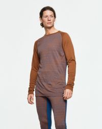 BULA GEO MERINO WOOL CREW WALNUT Sous vetement technique en laine merinos pas cher