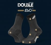 BV SPORT SOQUETTE DOUBLE NOIRE  Chaussettes de randonnée pas cher