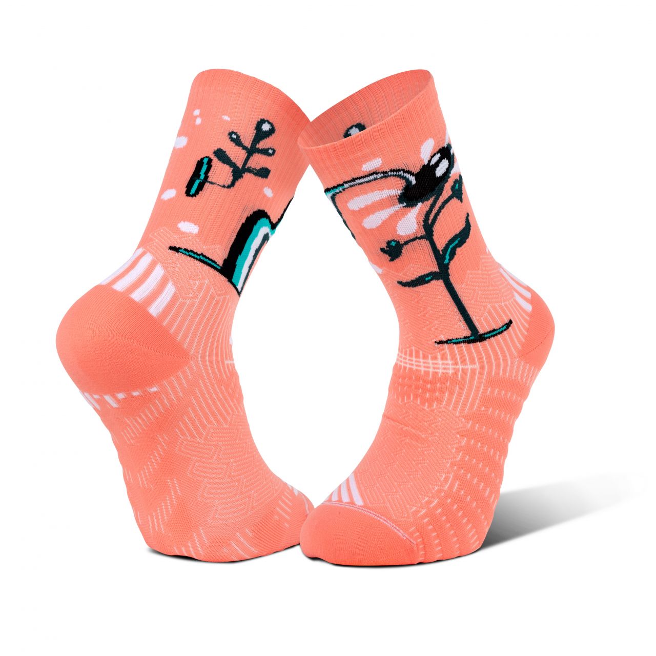 BV SPORT CHAUSSETTE RUN COLLECTOR NHOBI ENERGIE ROSE Made in France