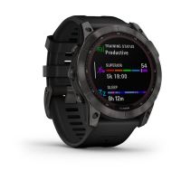 GARMIN FENIX 7X SAPHIRE SOLAR TITANE NOIRE pas cher