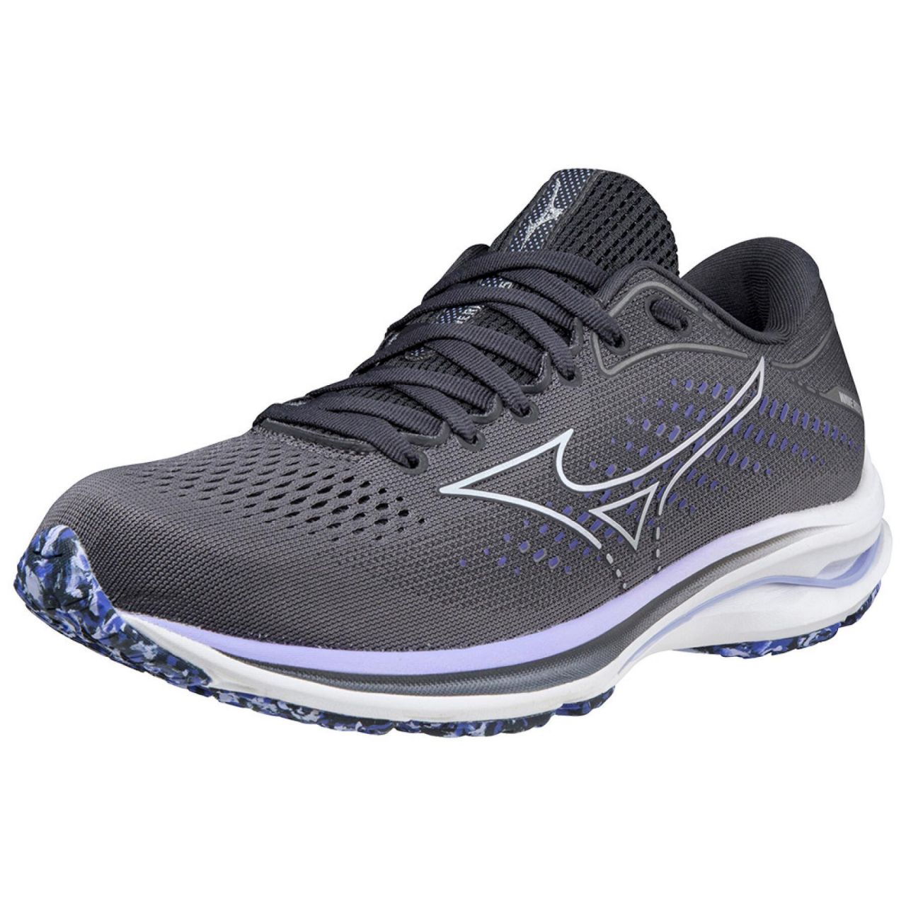 MIZUNO WAVE RIDER 25 GRISE ET LILA Chaussures de running