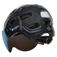 CAIRN CASQUE QUARTZ VISOR LED USB SHINY SHADOW Casque vélo pas cher