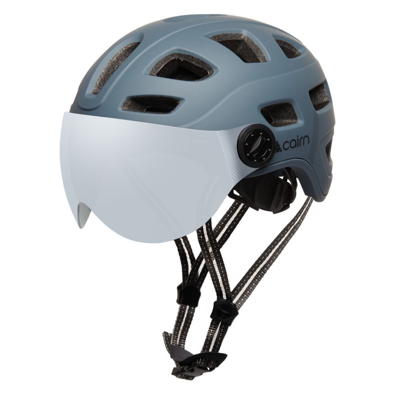 CAIRN CASQUE QUARTZ VISOR LED USB MAT GREY Casque vélo