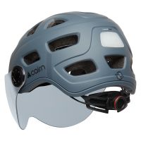 CAIRN CASQUE QUARTZ VISOR LED USB MAT GREY Casque vélo pas cher