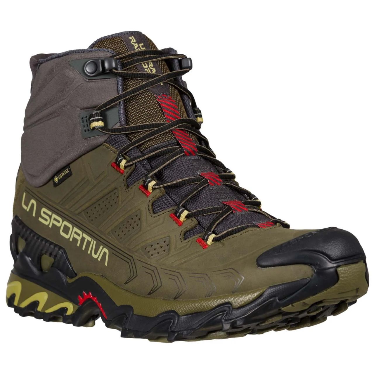 LA SPORTIVA ULTRA RAPTOR II MID LEATHER GTX IVY ET TANGO RED Chaussure de randonnée