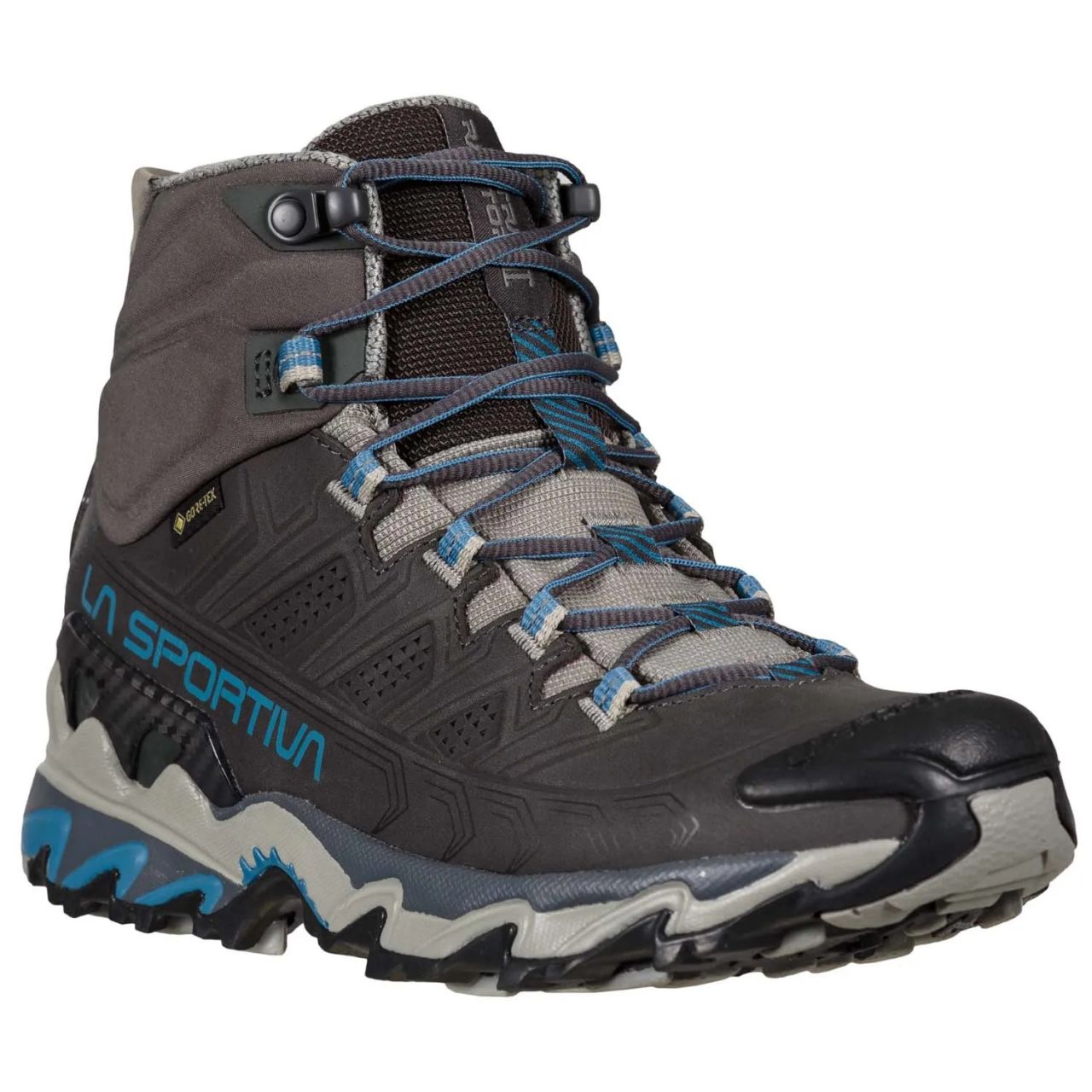 LA SPORTIVA ULTRA RAPTOR II MID LEATHER GTX CARBON ET ATLANTIC Chaussure de randonnée
