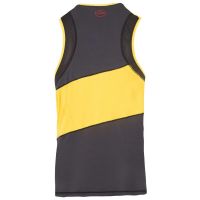 LA SPORTIVA TRACK TANK NOIR ET JAUNE Débardeur running homme pas cher