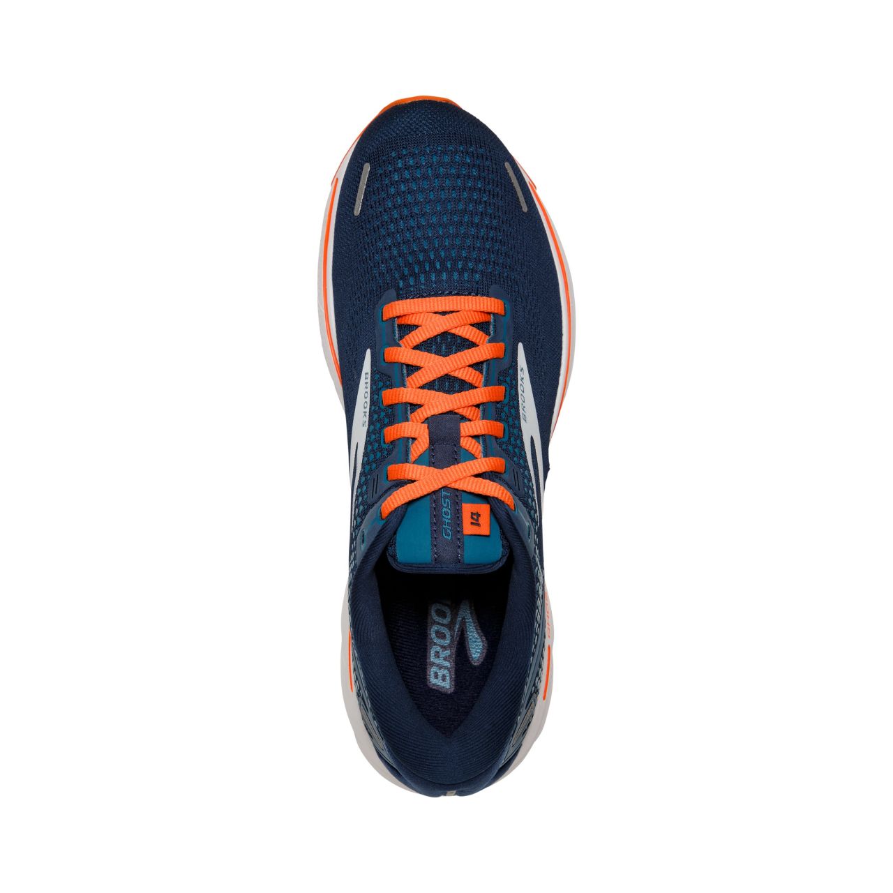 BROOKS GHOST 14 TITAN TEAL ET FLAME Chaussures de running