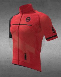 MINOTOR  MAILLOT INFINITE ROUGE  Maillot vélo pas cher