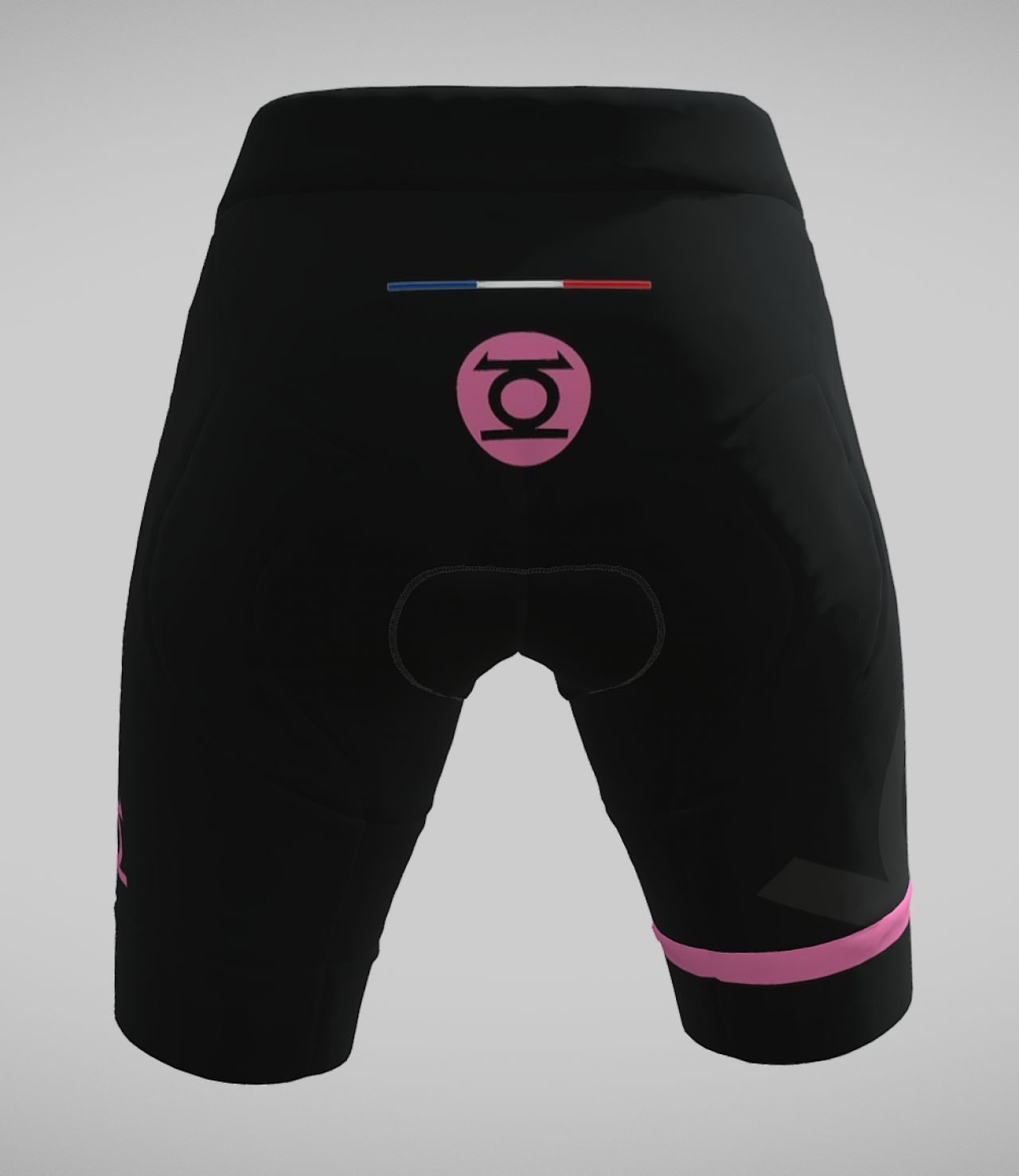 MINOTOR CUISSARD INFINITE NOIR ET ROSE PASTEL Cuissard velo femme