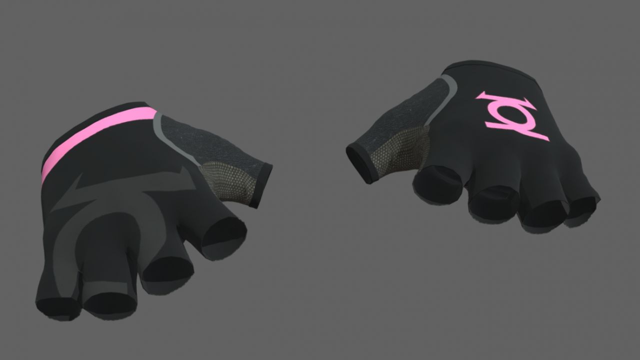 MINOTOR GANT INFINITE NOIR ET ROSE  Gants de vélo
