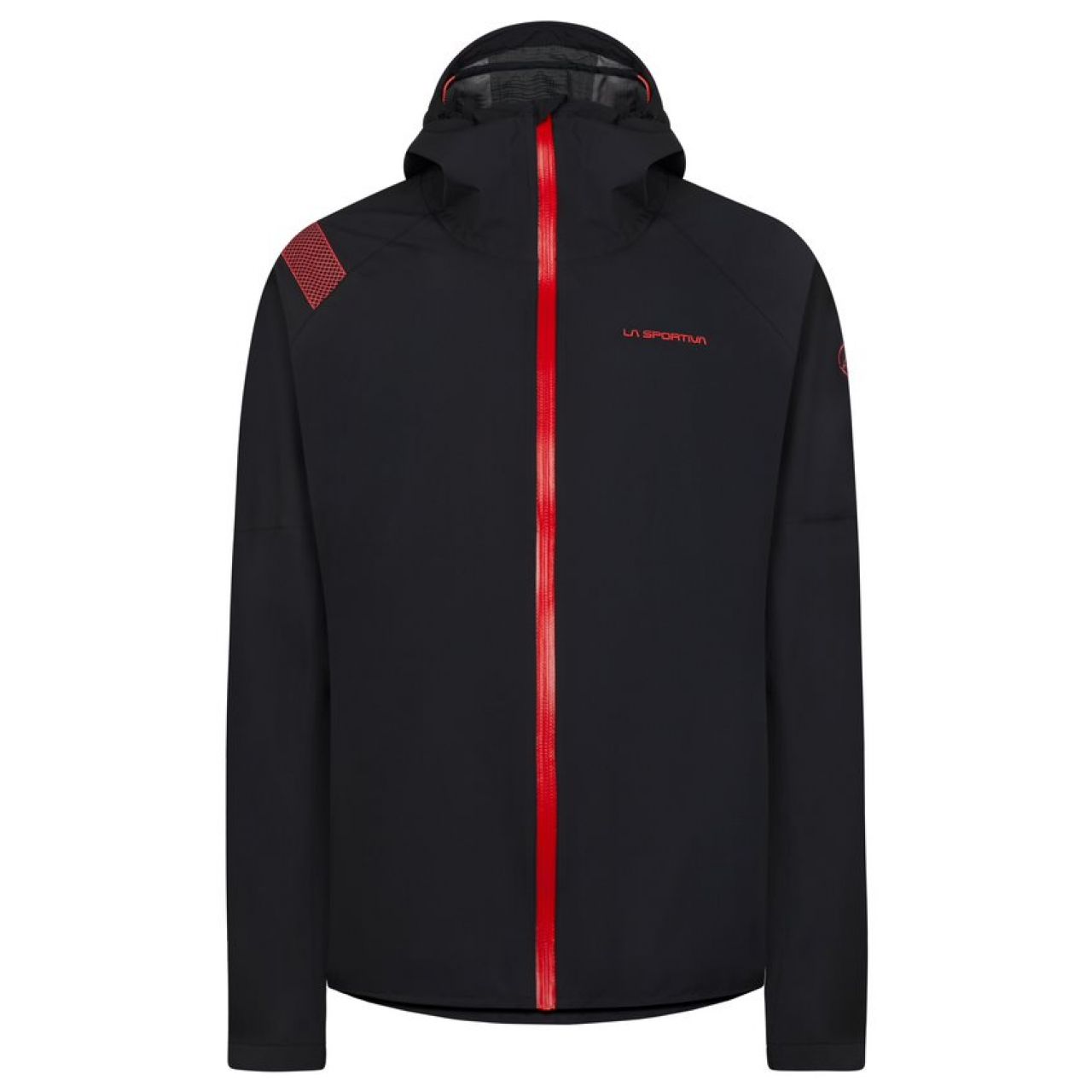 LA SPORTIVA RUN JACKET NOIRE ET HIBISCUS Veste etanche running femme