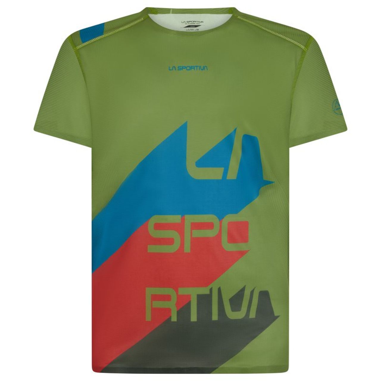 LA SPORTIVA STREAM T SHIRT KALE ET SPACE BLUE Tee shirt running homme