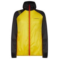 LA SPORTIVA BLIZZARD WINDBREAKER JACKET NOIRE ET JAUNE Veste running homme
