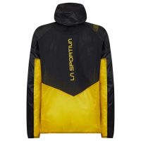 LA SPORTIVA BLIZZARD WINDBREAKER JACKET NOIRE ET JAUNE Veste running homme pas cher