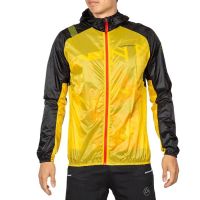 LA SPORTIVA BLIZZARD WINDBREAKER JACKET NOIRE ET JAUNE Veste running homme pas cher