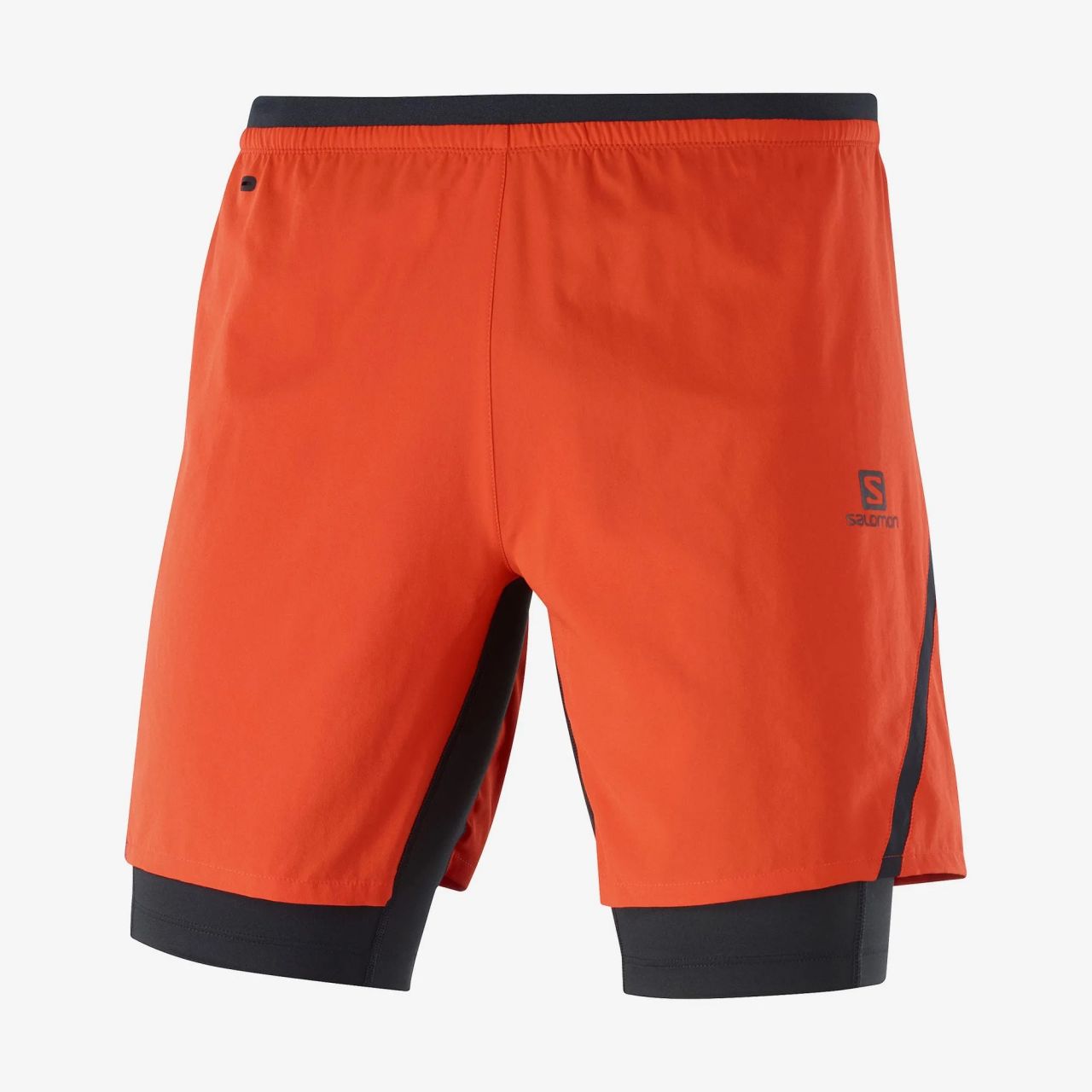 SALOMON CROSS TWINSKIN SHORT FIERRY RED Short Running 2 en 1
