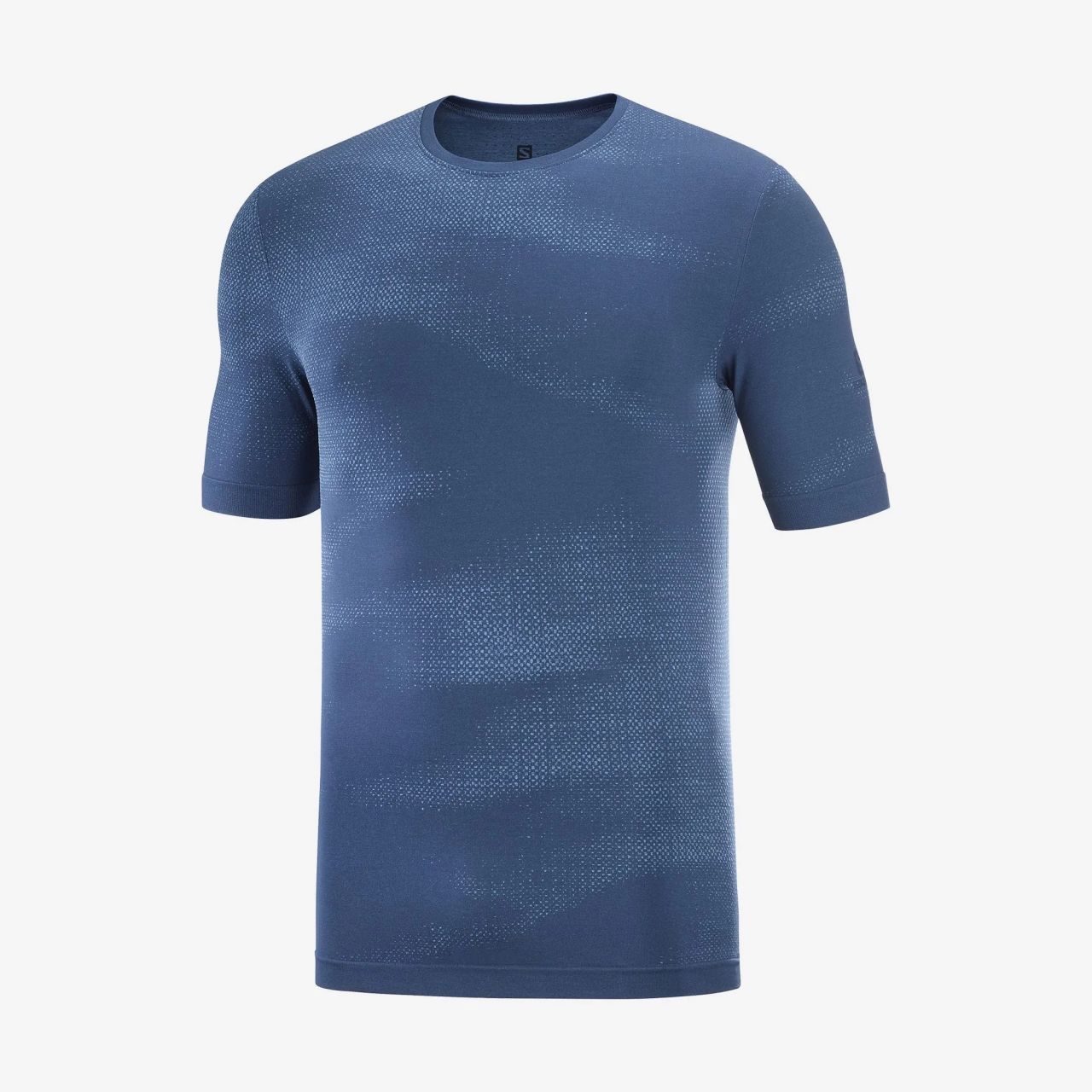SALOMON ESSENTIAL SEAMLESS SS TEE DARK DENIM Tee shirt sans coutures