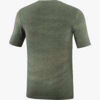 SALOMON ESSENTIAL SEAMLESS SS TEE OLIVE NIGHT Tee shirt sans coutures pas cher