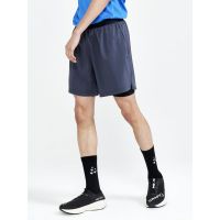 CRAFT CHARGE SHORT 2 EN 1 ASPHALT Short Running homme pas cher