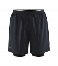 CRAFT CHARGE SHORT 2 EN 1 NOIR Short Running homme