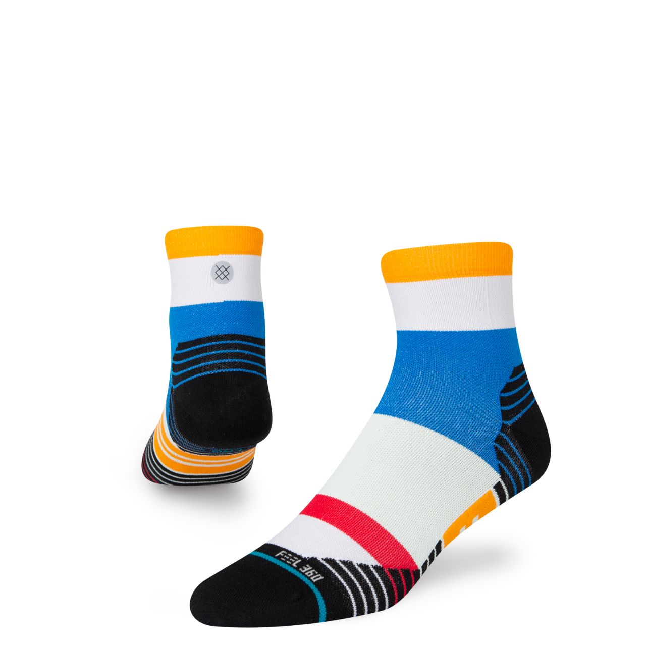 STANCE CHAUSSETTES RATE QUARTER GREY Chaussettes de running