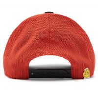 LA SPORTIVA BOX TRUCKER HAT BLACK SAFFRON Casquette running pas cher