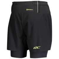 SCOTT HYBRID SHORT RC RUN BLACK YELLOW Short 2 en 1 pas cher