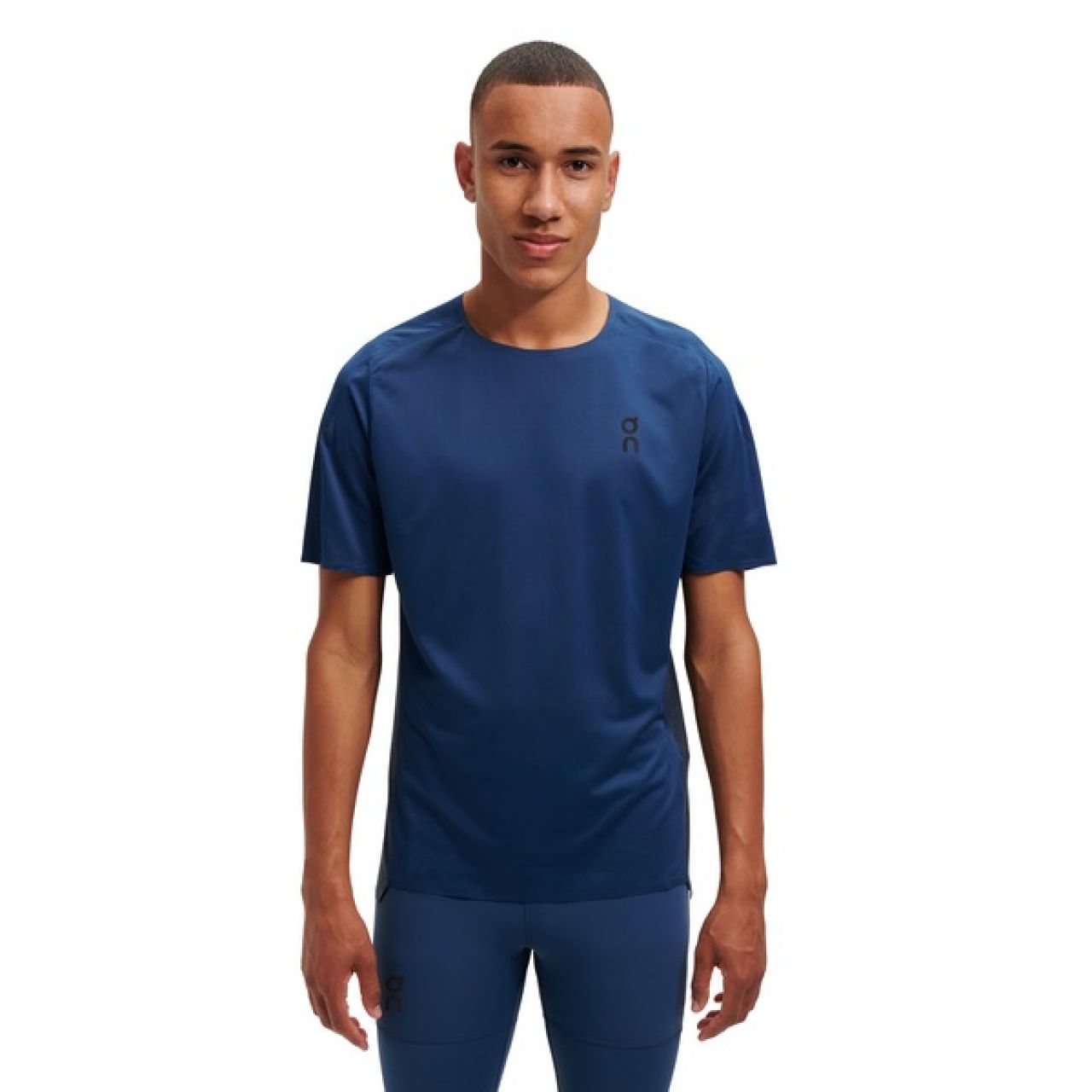 ON RUNNING PERFORMANCE T M DENIM NAVY Tee shirt running