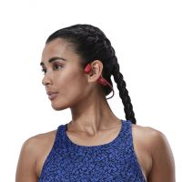 SHOKZ CASQUE BLUETOOTH OPENRUN  A CONDUCTION OSSEUSE ROUGE pas cher