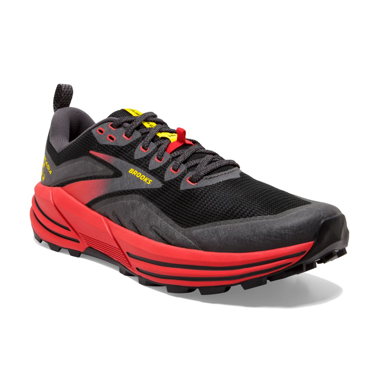 BROOKS CASCADIA 16 NOIRE ET ROUGE  Chaussures de trail