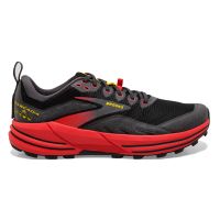 BROOKS CASCADIA 16 NOIRE ET ROUGE  Chaussures de trail pas cher