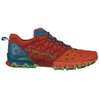 LA SPORTIVA BUSHIDO 2 SAFFRON ET KALE  chaussure de  trail pas cher