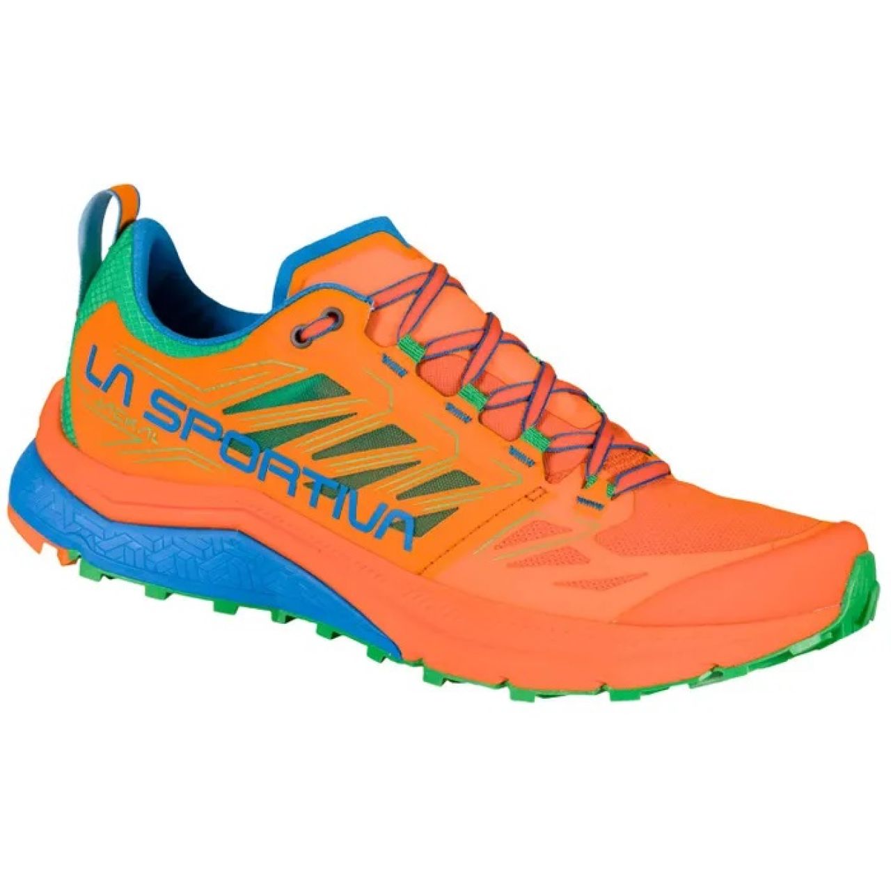 LA SPORTIVA  JACKAL FLAME ET ELECTRIC BLUE chaussure de  trail