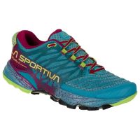 LA SPORTIVA  AKASHA II TOPAZ ET RED PLUM  Chaussures de  trail