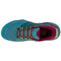 LA SPORTIVA  AKASHA II TOPAZ ET RED PLUM  Chaussures de  trail pas cher