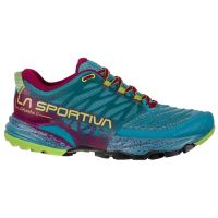 LA SPORTIVA  AKASHA II TOPAZ ET RED PLUM  Chaussures de  trail pas cher