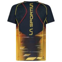 LA SPORTIVA XCELERATOR NOIR ET JAUNE Tee shirt running homme pas cher