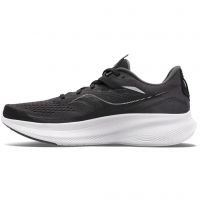 SAUCONY RIDE 15 NOIRE ET BLANCHE Chaussures running pas cher