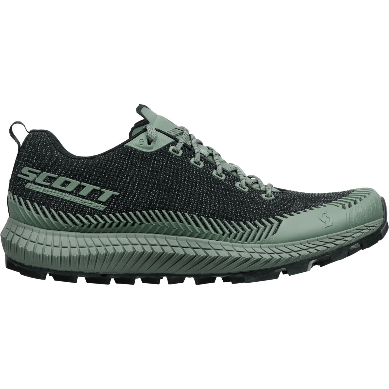 SCOTT SUPERTRAC  ULTRA RC NOIRE ET FROST GREEN Chaussures de Trail