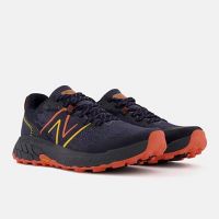 NEW BALANCE FRESH FOAM HIERRO V7 THUNDER ET VIBRANT ORANGE chaussure de  trail pas cher