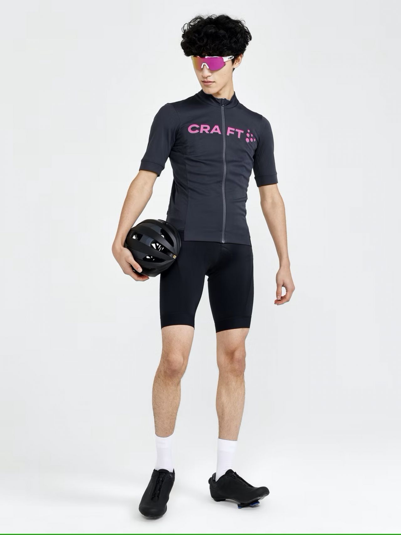 CRAFT ESSENCE MAILLOT VELO ASPHALT ET ROXO Maillot vélo été