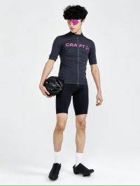 CRAFT ESSENCE MAILLOT VELO ASPHALT ET ROXO   Maillot vélo été pas cher