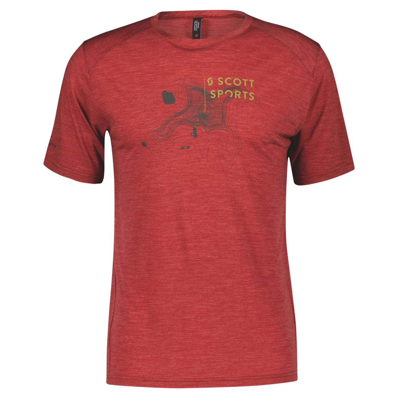 SCOTT TEE SHIRT SCOTT DEFINED MERINO SS TUSCAN RED  Tech Tee shirt running