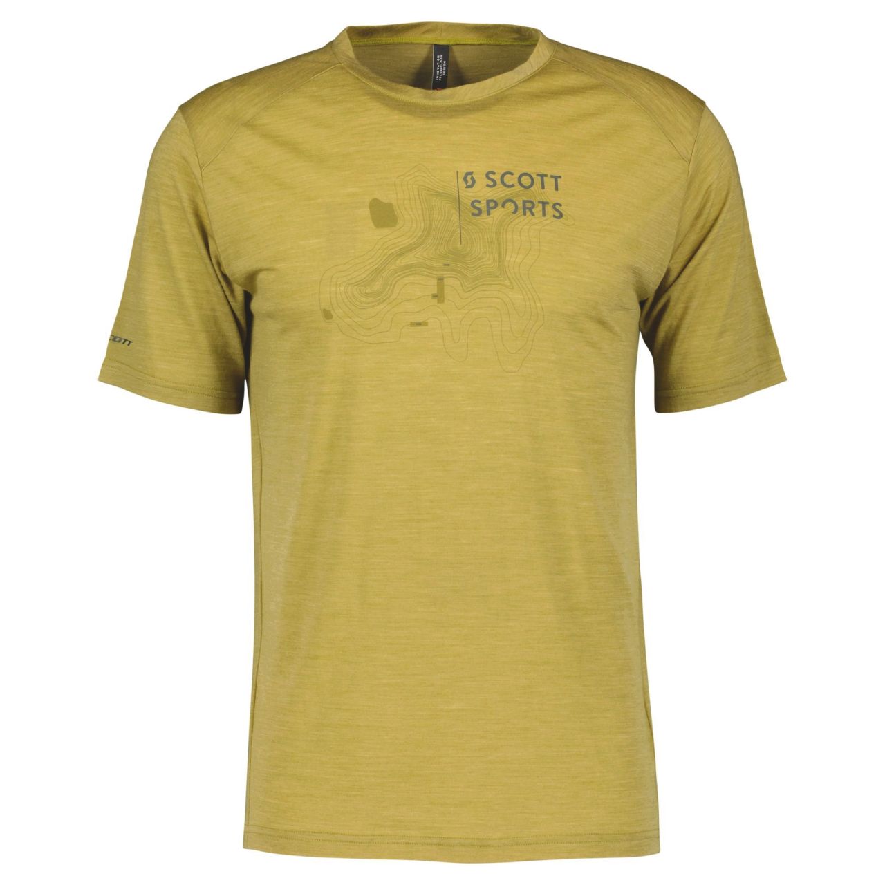 SCOTT TEE SHIRT SCOTT DEFINED MERINO SS MUD GREEN Tech Tee shirt running