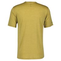 SCOTT TEE SHIRT SCOTT DEFINED MERINO SS MUD GREEN Tech Tee shirt running pas cher