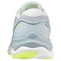 MIZUNO WAVE SKYRISE 3 BLANCHE ET NEO LIME  Chaussures de running pas cher