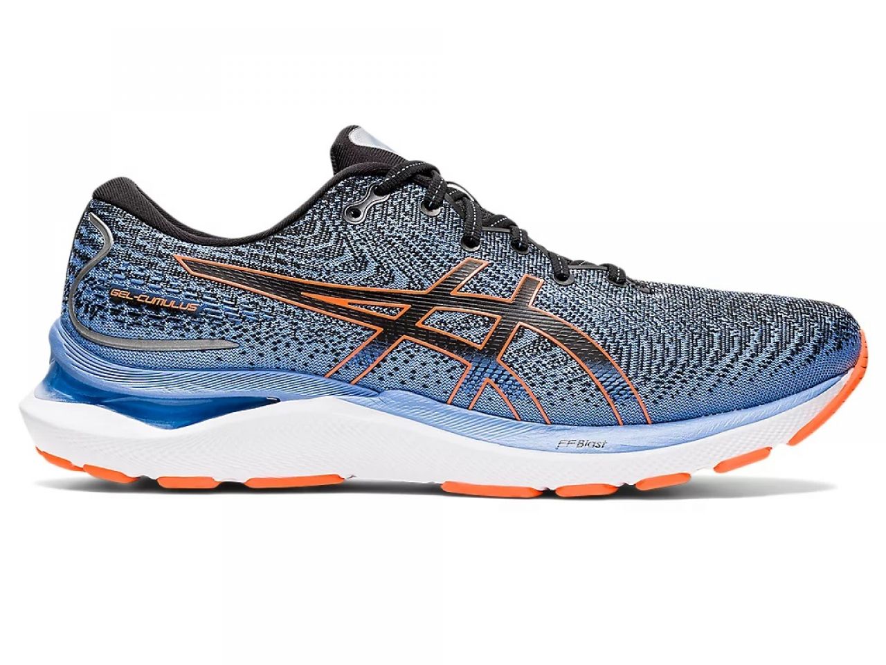 ASICS GEL CUMULUS 24 NOIR ET SHOCKING ORANGE  Chaussures Running