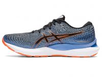 ASICS GEL CUMULUS 24 NOIR ET SHOCKING ORANGE  Chaussures Running pas cher