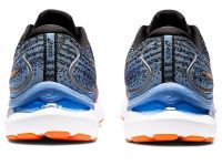 ASICS GEL CUMULUS 24 NOIR ET SHOCKING ORANGE  Chaussures Running pas cher